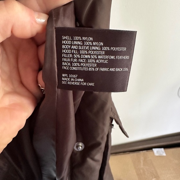 Aqua Winter Puffer Jacket Fur Hood - Picture 4 of 4